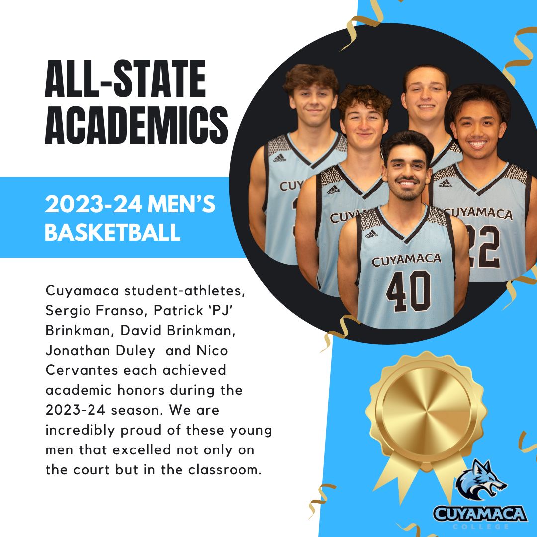 FIVE COYOTES RECIEVE ALL-STATE ACADEMIC RECOGNITION