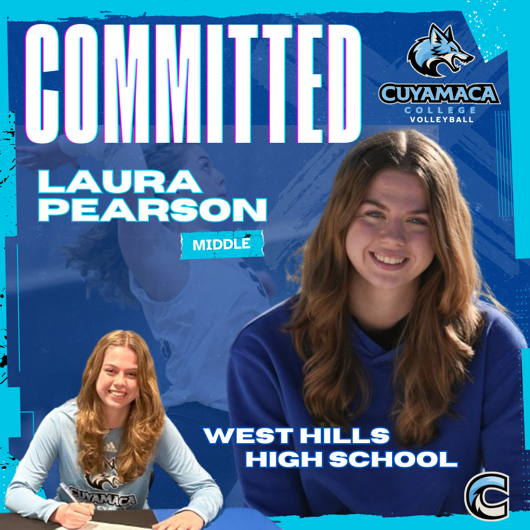 West Hills High Women's Volleyball Star Laura Pearson to play for Cuyamaca